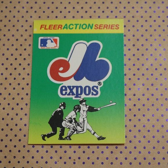 1990 Fleer Action Montreal Expos Baseball Card - Picture 1 of 1